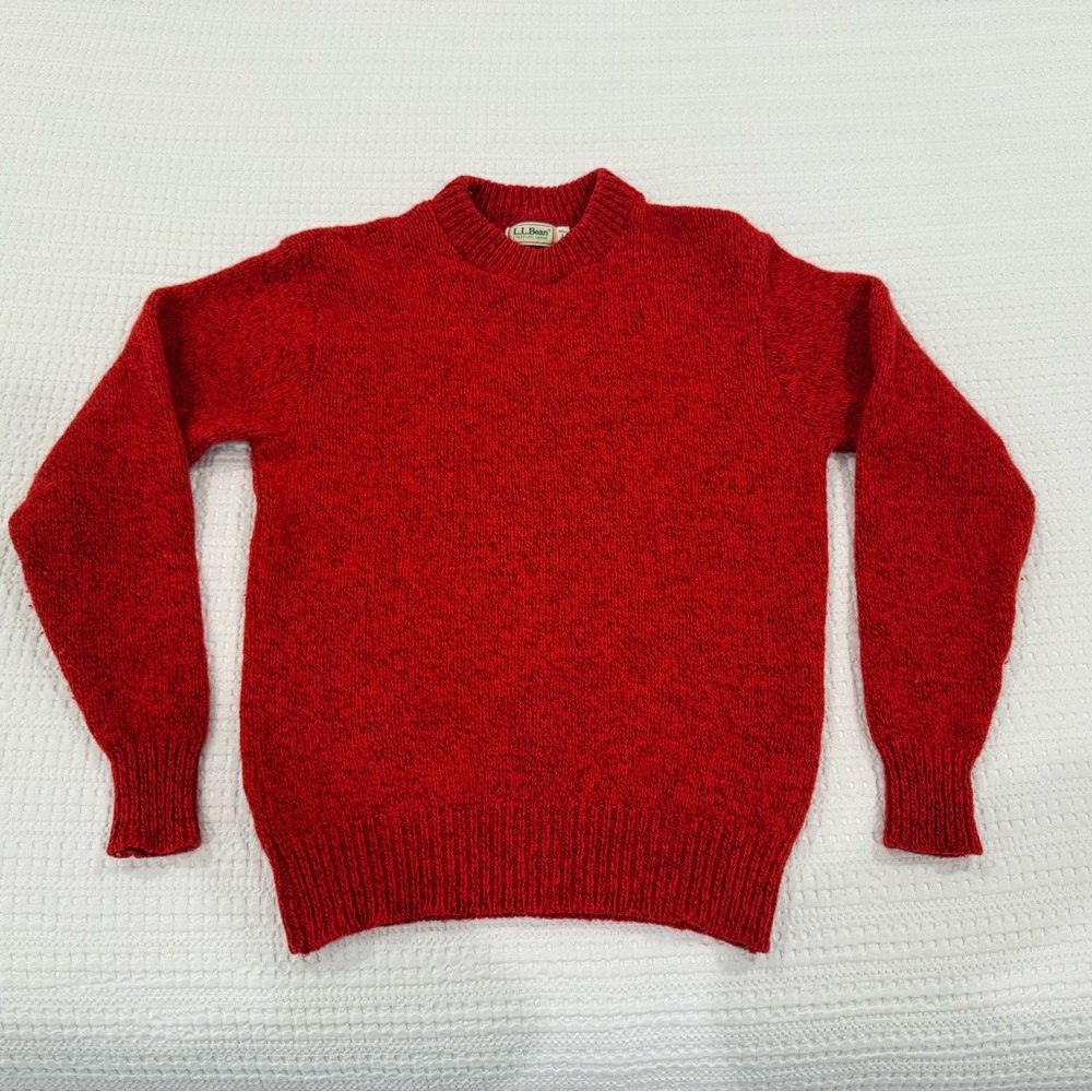 Vintage LL Bean Mens L Wool Crewneck Sweater